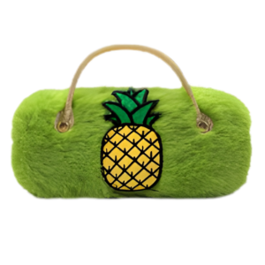 Kids Sunglasses Case Pineapple Green Yellow
